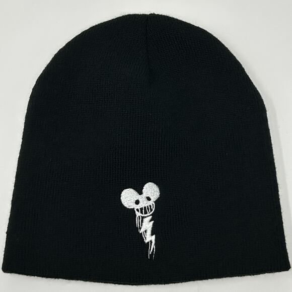 Deadmau5 x World of Tanks Blitz Beanie Winter Hat Toque WoT WoTB DJ EDM Black - Picture 2 of 9